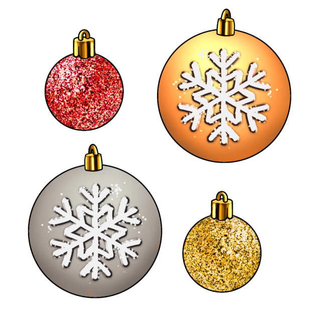 Christmas balls (fancy)