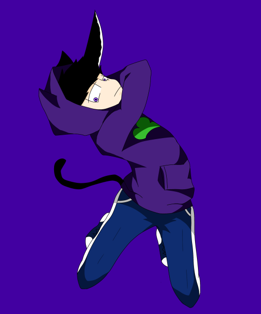 一松ぬこパーカー