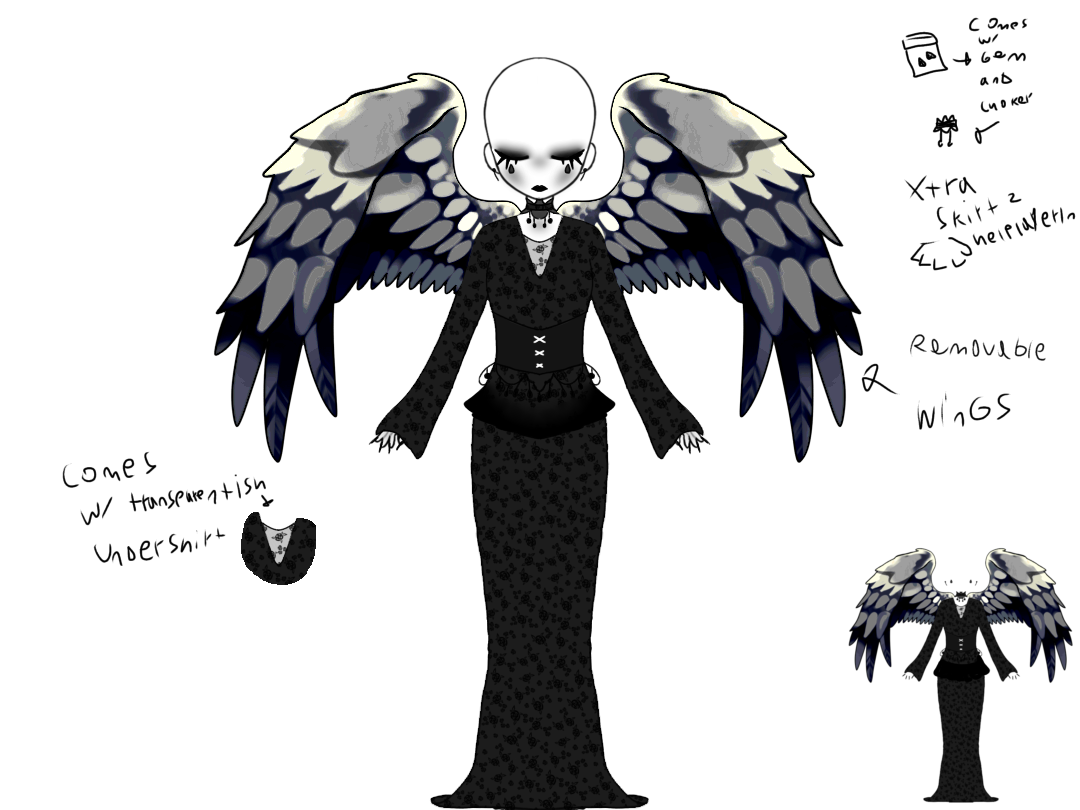 Goth dress - ibisPaint