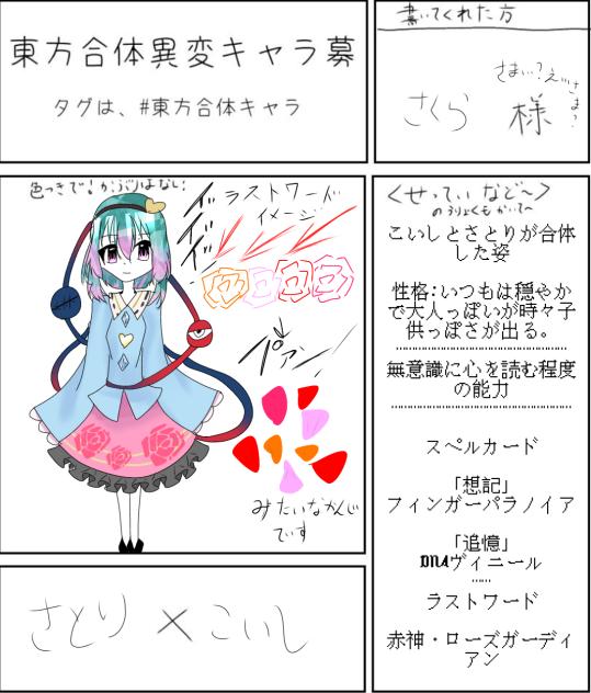 東方合体異変キャラ募！