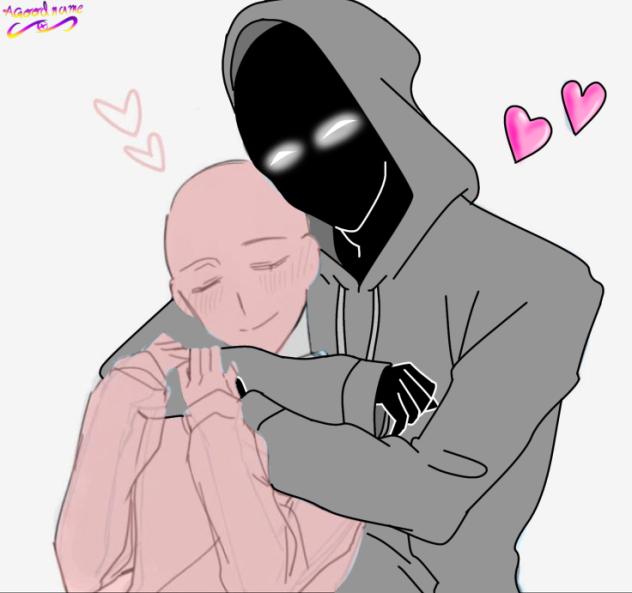 Embracing my gf ^^