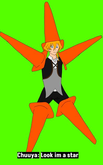 chuuya in traffic cones
