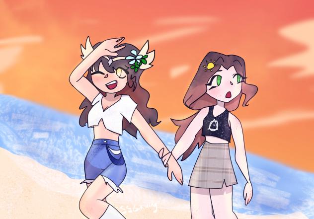 Happy in the summer