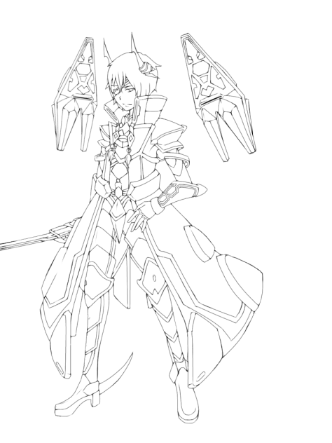 ｼｬﾅｵｳ線画