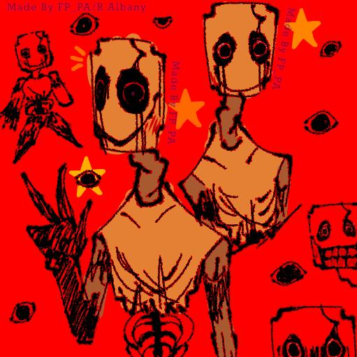 Random doodle art of corrupted jack