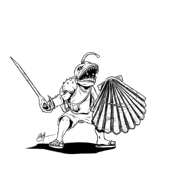 inktober 4 scallop 2