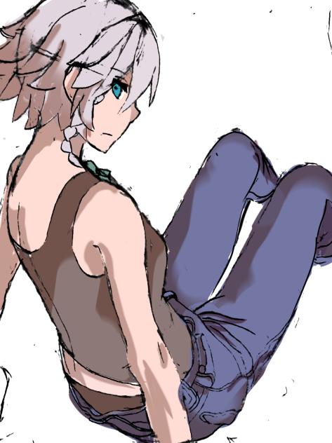 ラフな格好の咲夜さん