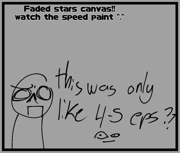 faded stars canvas!!