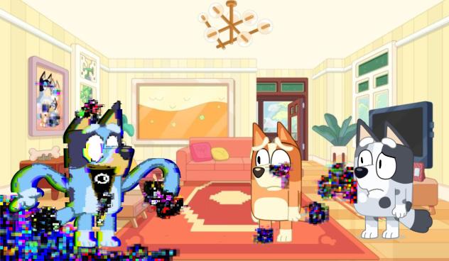 Bluey vs Bingo And Muffin