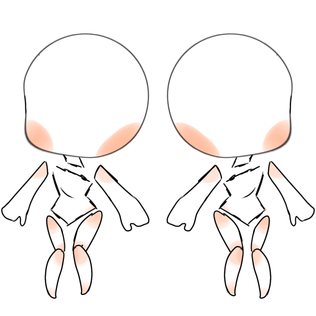 base chibi body with white color skin - ibisPaint