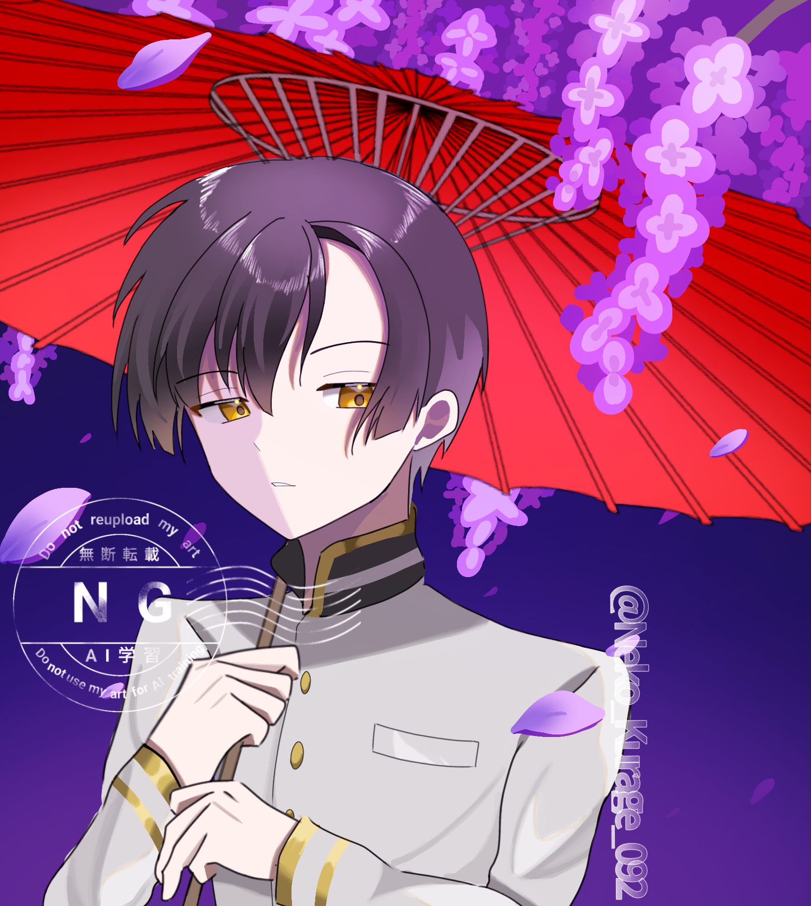 夜花 本田菊 ※傘は素材です - ibisPaint