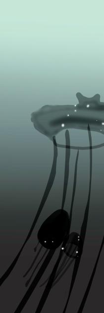 クラゲの途中経過