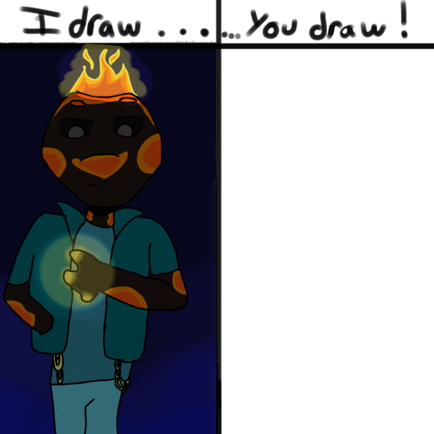 My first I draw you draw!!