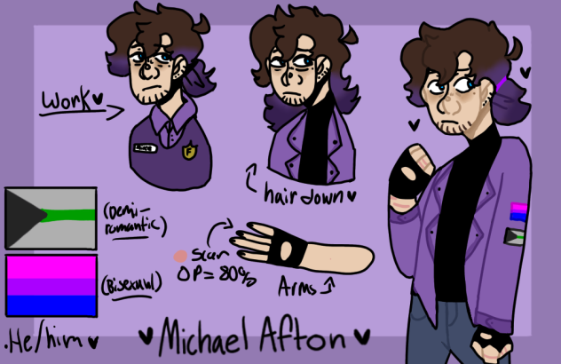💜🖤 Michael Afton Ref 🖤💜