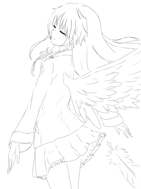 塗ってください 線画 - ibisPaint