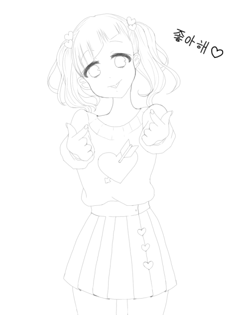 ❤️❤️〈線画〉