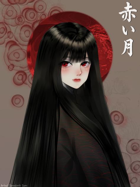 赤い月