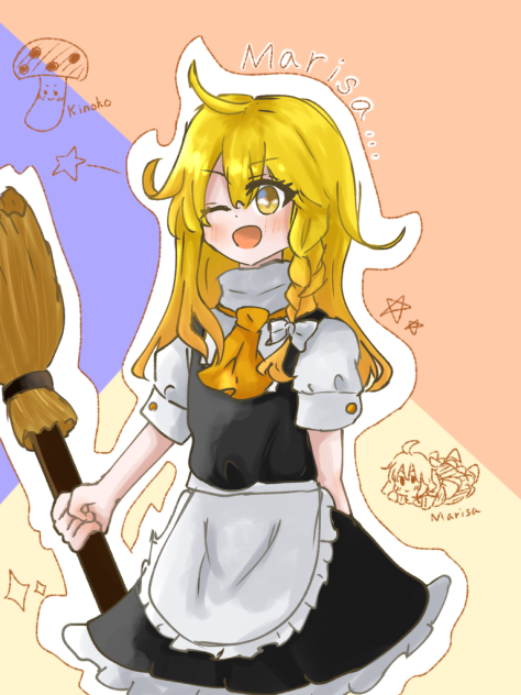 スマホで魔理沙
