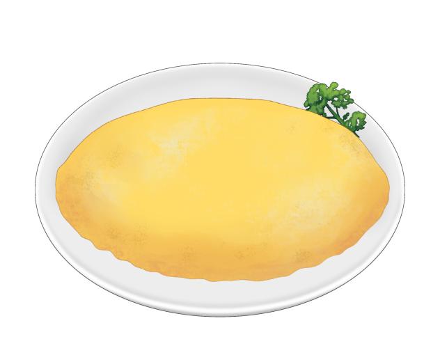 字が書けるオムライス