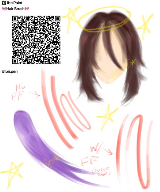 Hair brush for realism question mark