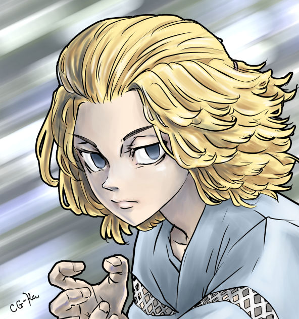 マイキーに蹴られる寸前