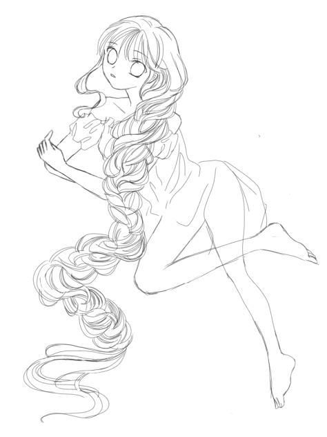塗り絵、薔薇の姫君３