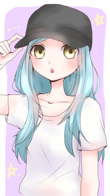 キャップ女子