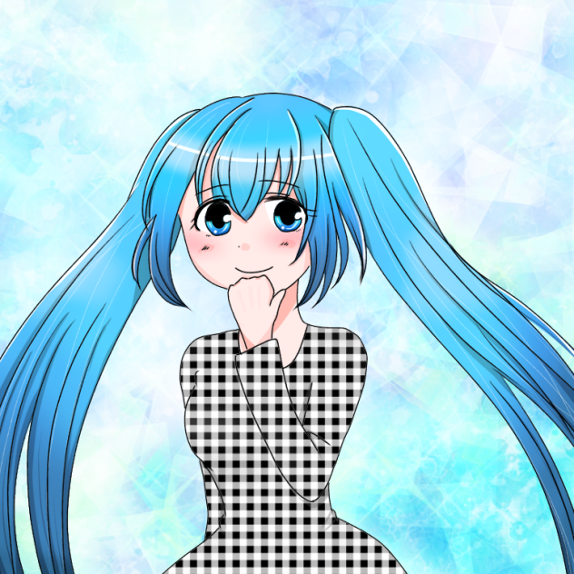 ミクさんの髪の毛が描きたかった