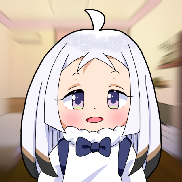 髪を解いたねむエナガちゃん