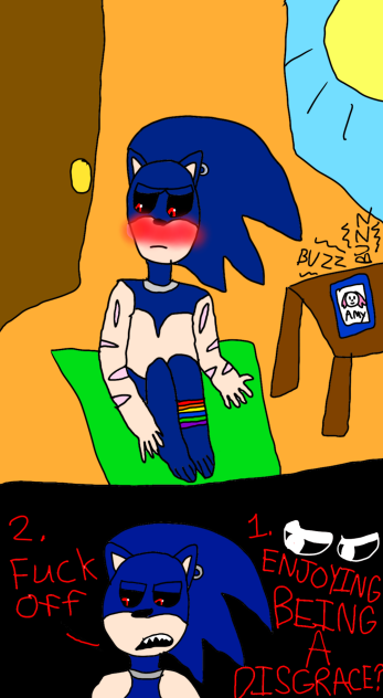 Afraid Sonic exe speedpaint