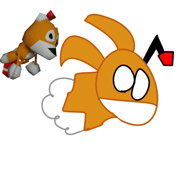 my fan made tails doll