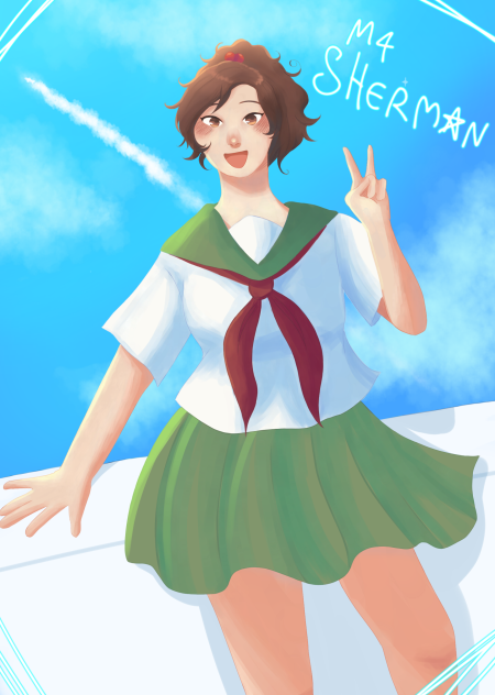 M4 Sherman from the game Panzermadels !!