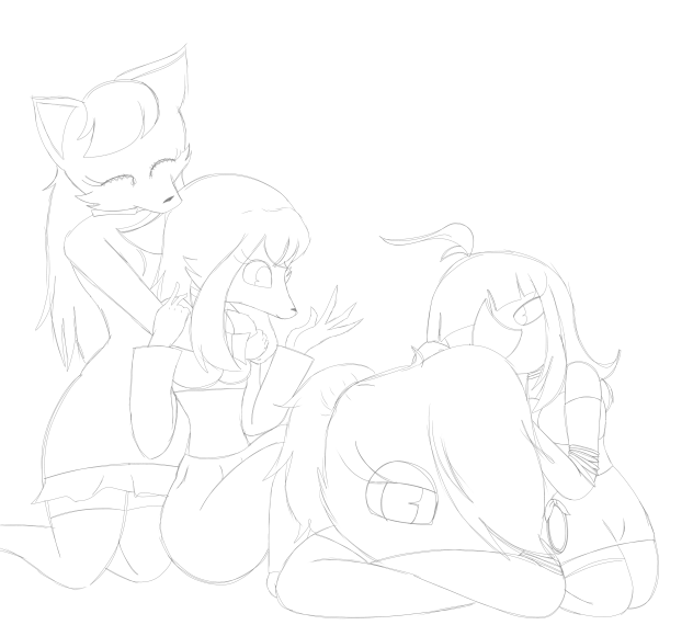 Chicken, Rhino, Fox, and Wolf redraw(old