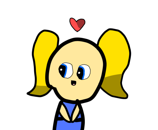 Bubbles has a heart