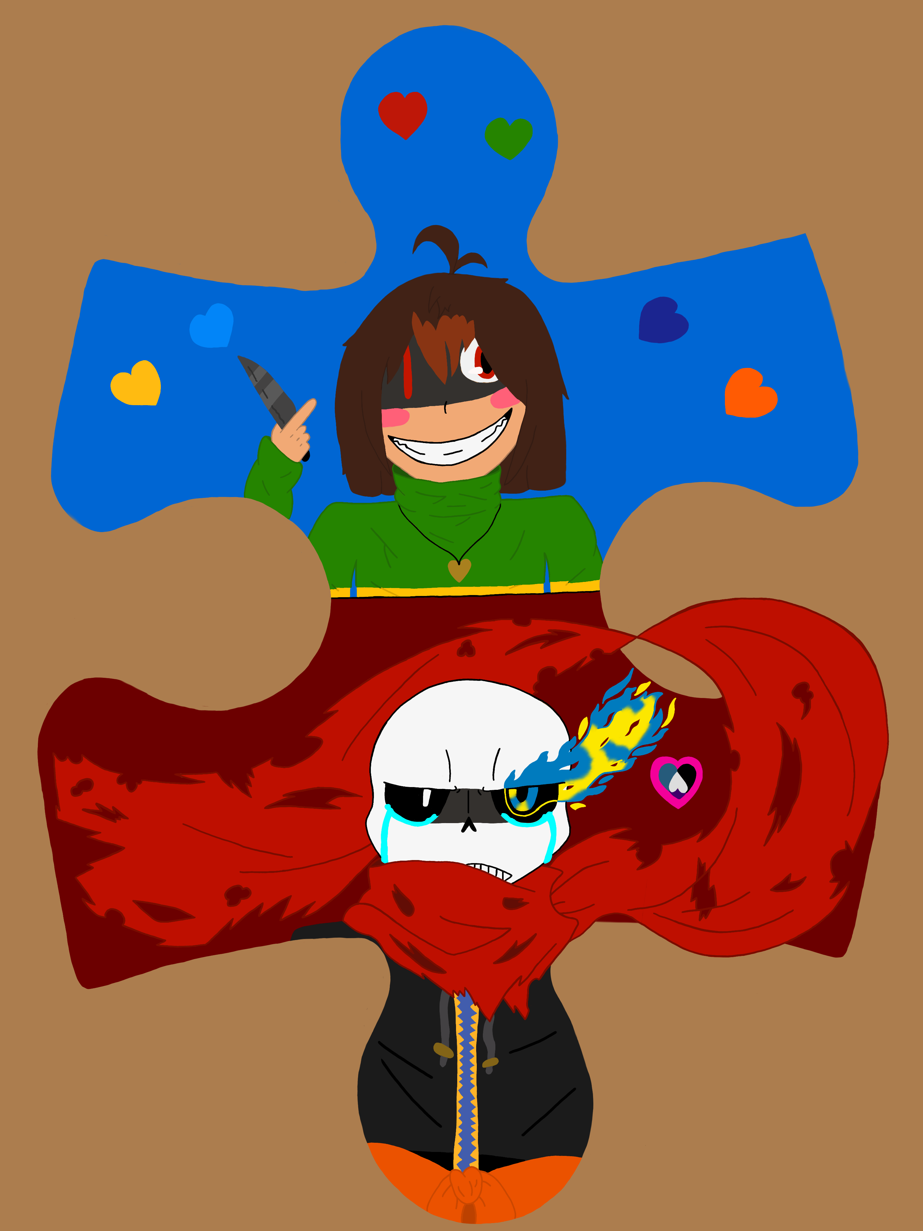 Chara vs Sans - ibisPaint