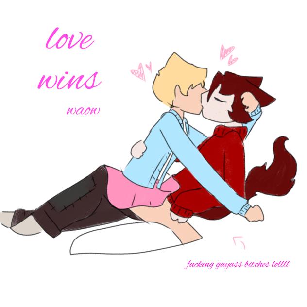 boys kissing - ibisPaint