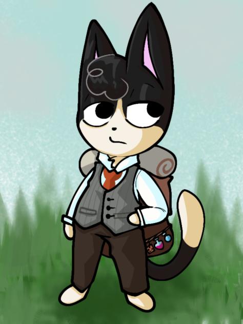 Sammy as an animal crossing villager