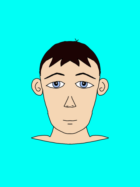 Boy Face drawing (Digital Art)
