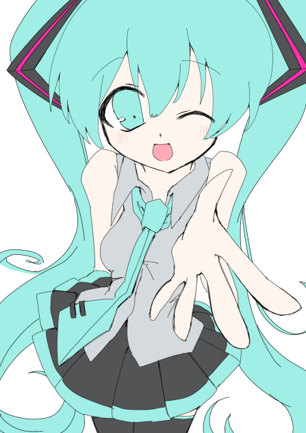HatsuneMiku描いたよ~~