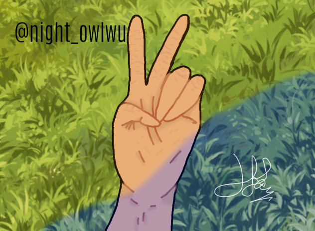 practice hand and shadow - ibisPaint