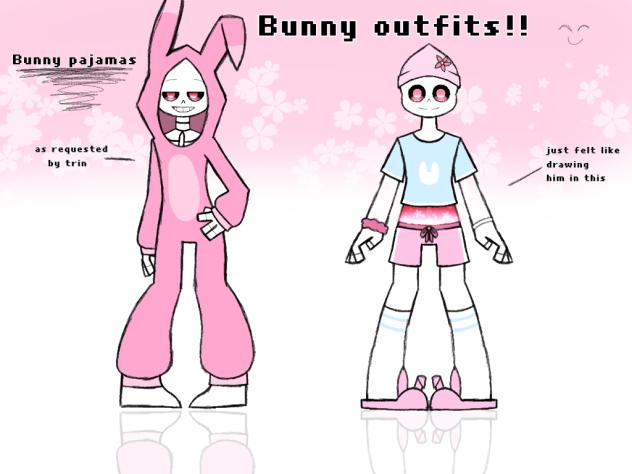 flower in bunny pajamas