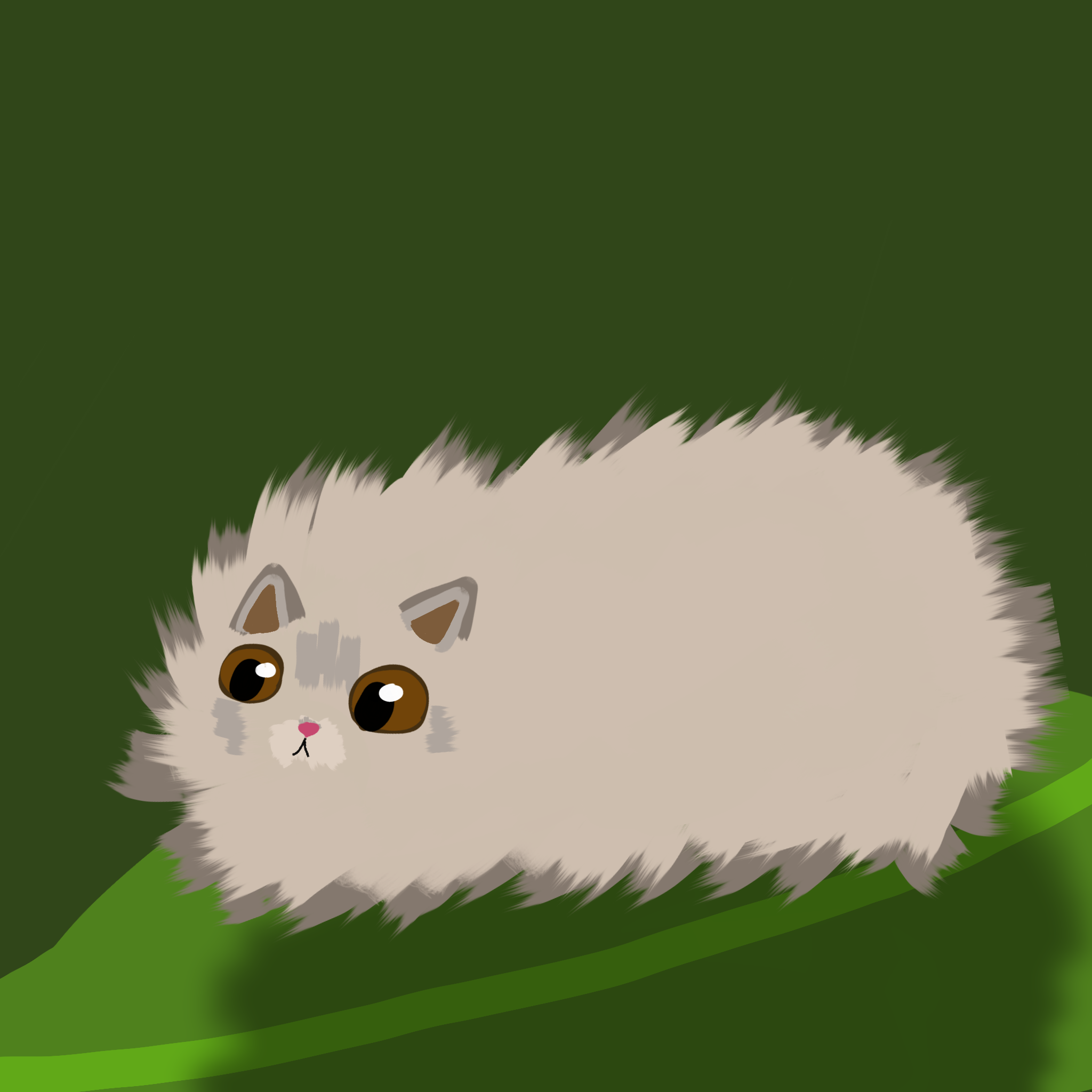 Fuzzy Cat-appilar - ibisPaint