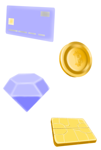 Cyber currencies and card stamps