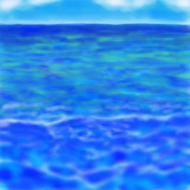 いつかの風景38　蒼い海