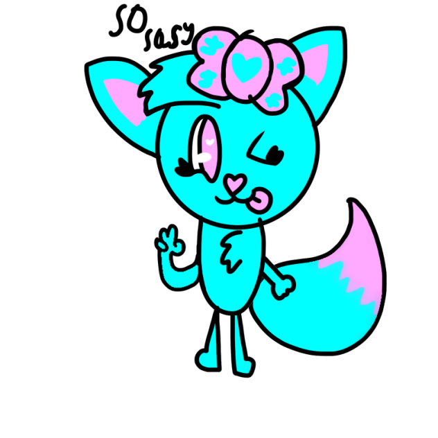 a new look to my kittyfox oc !