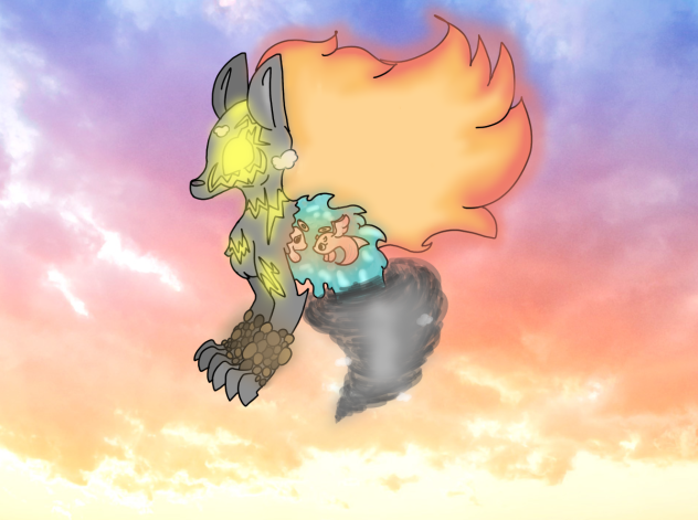 Elemental Wolf (Old Design Look)