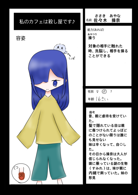 初のキャラ募