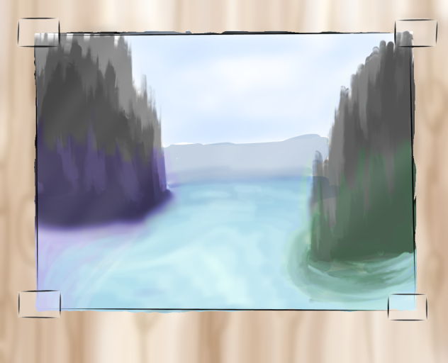 Ocean Scene Photo - ibisPaint