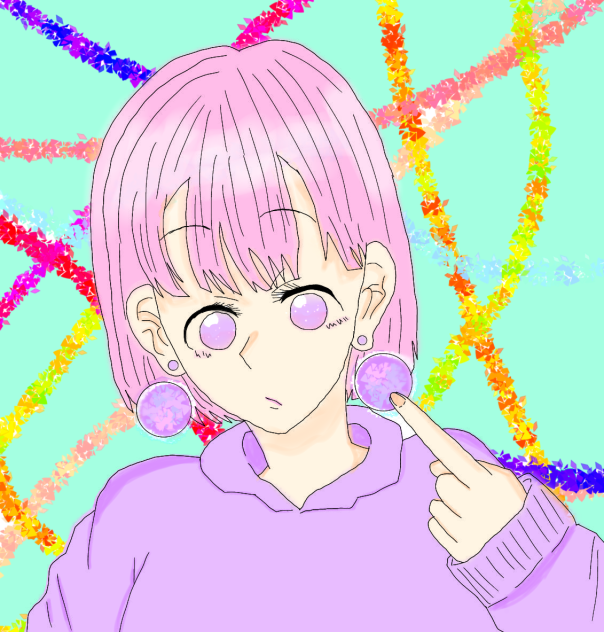 果瀬夏葉ちゃんの線画塗らせていただきました!!