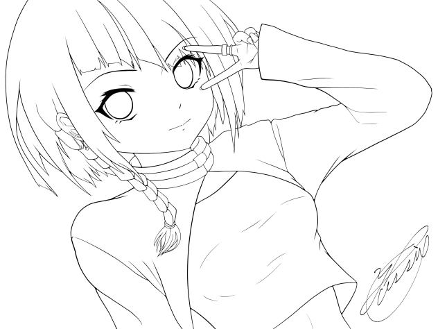 Happy Holidays！（線画）